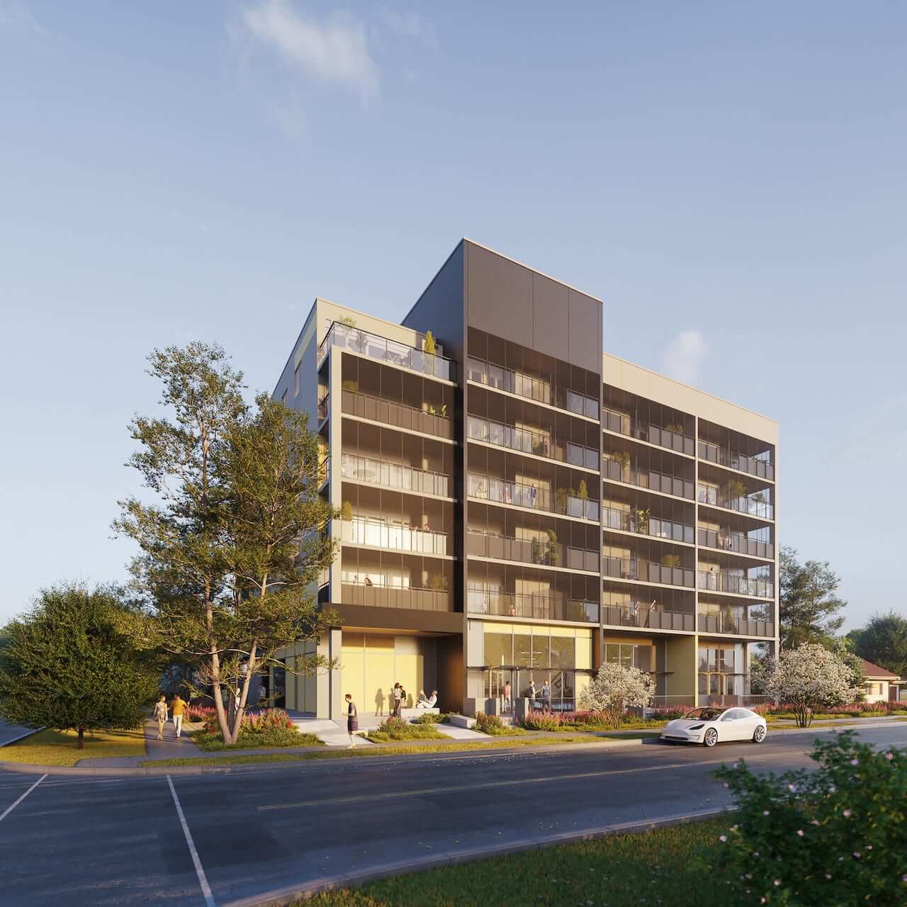 Rendering of Flex Condos exterior