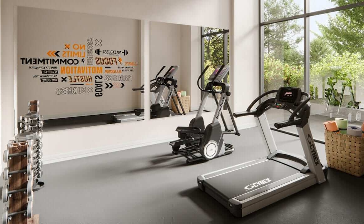 Rendering of Flex Condos fitness centre