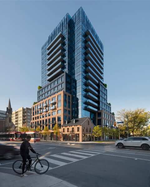 Rendering of Reside on Richmond exterior full view