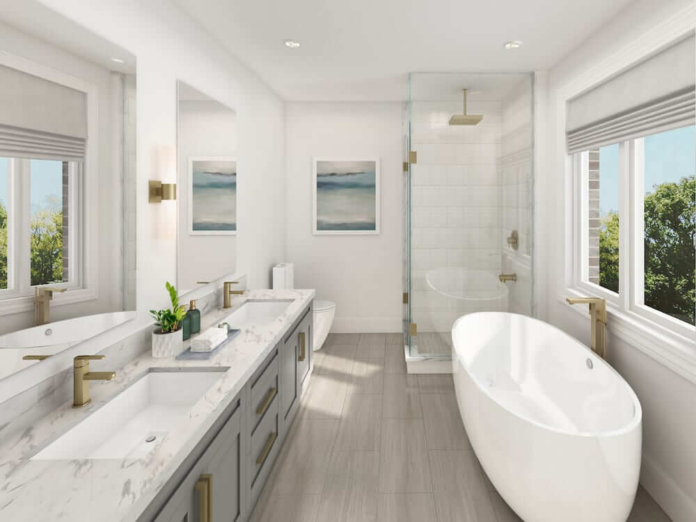 Southbay at River's Edge unit interior bathroom