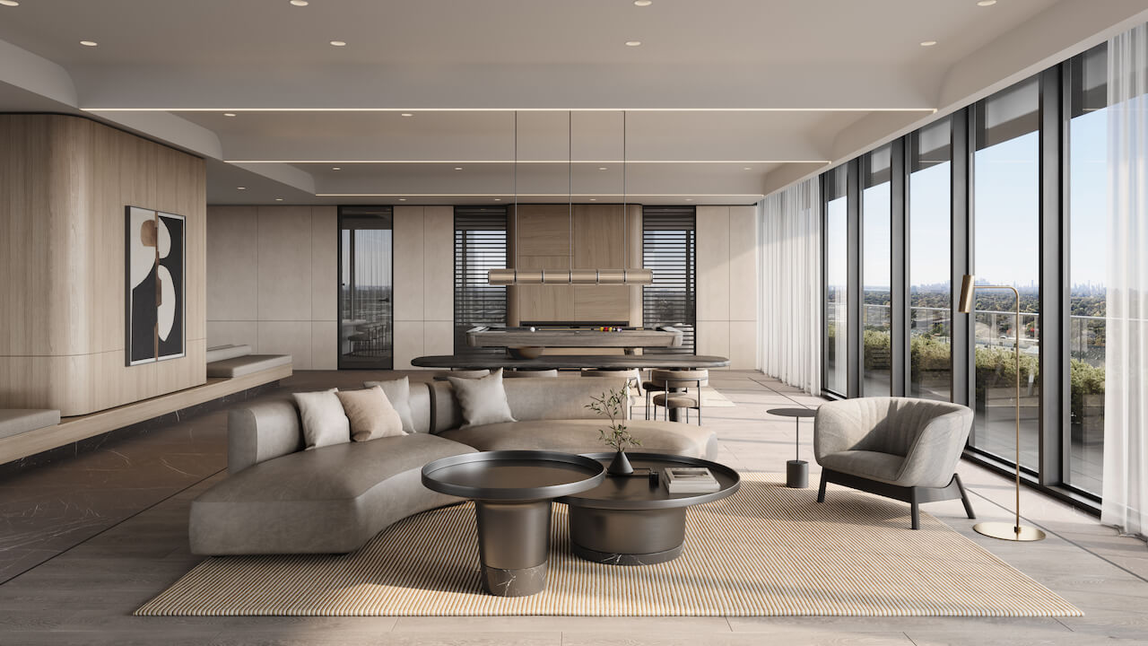 Rendering of Arcadia District Condos interior
