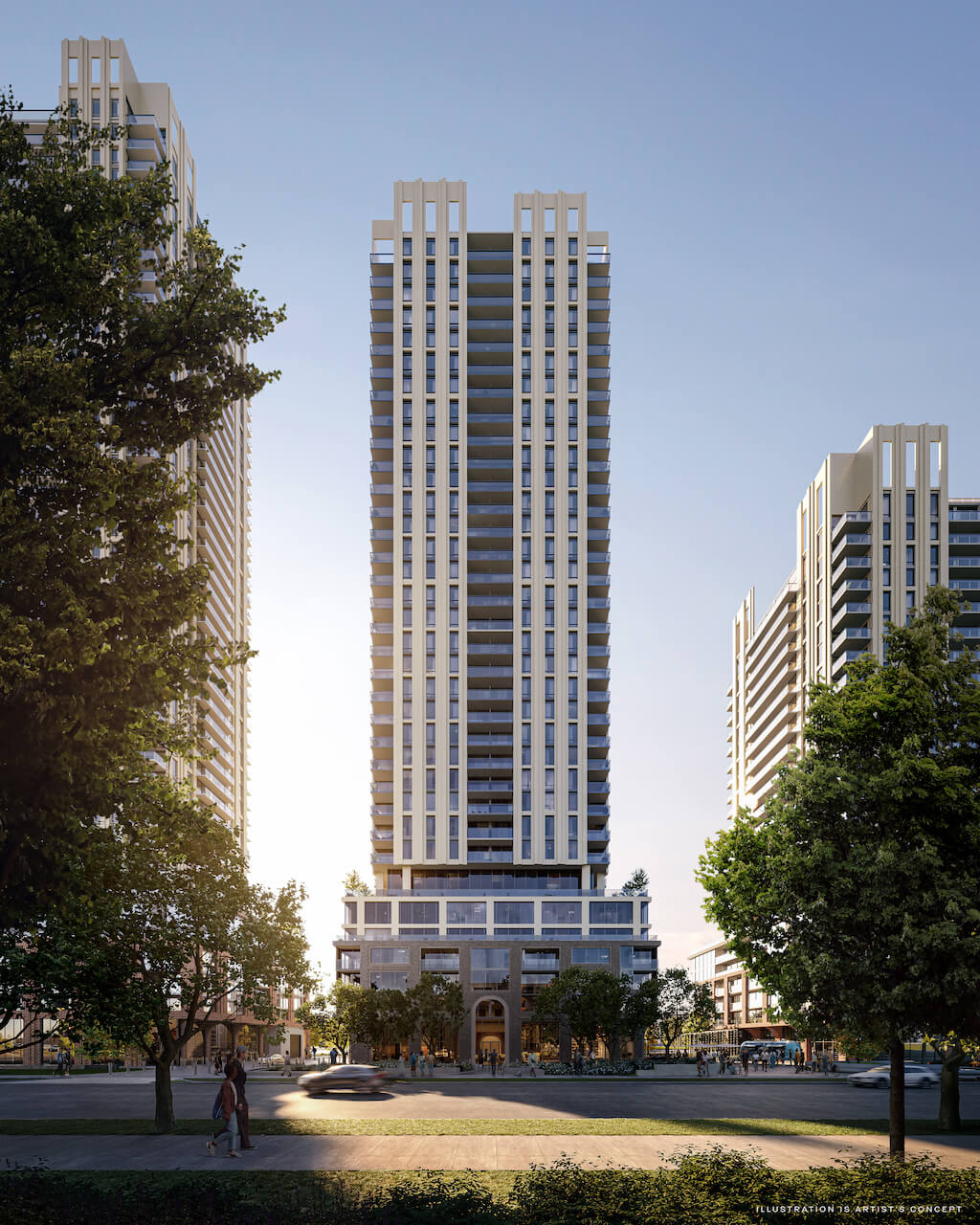 Rendering of Arcadia District Condos building C exterior