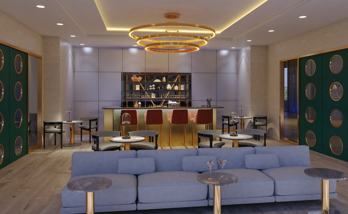 Rendering of The Riv bar