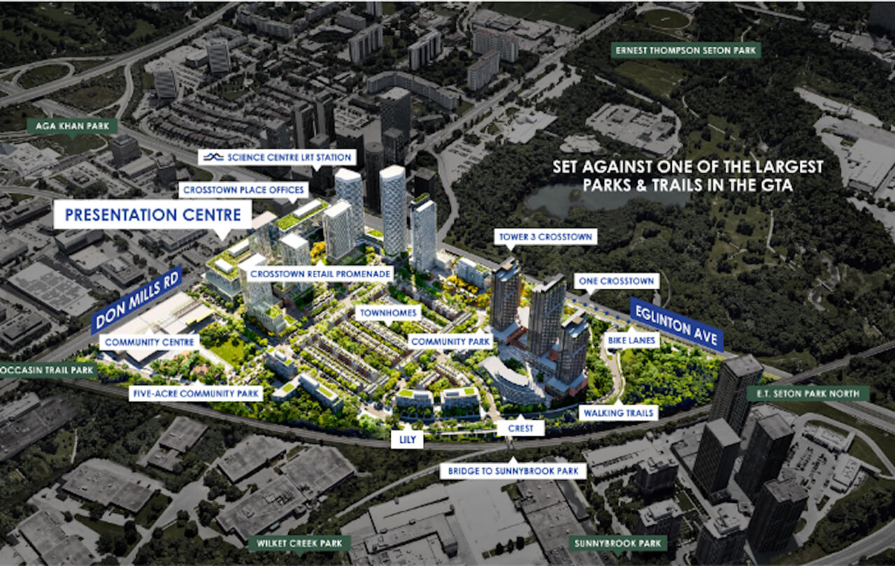Lily at Crosstown area map