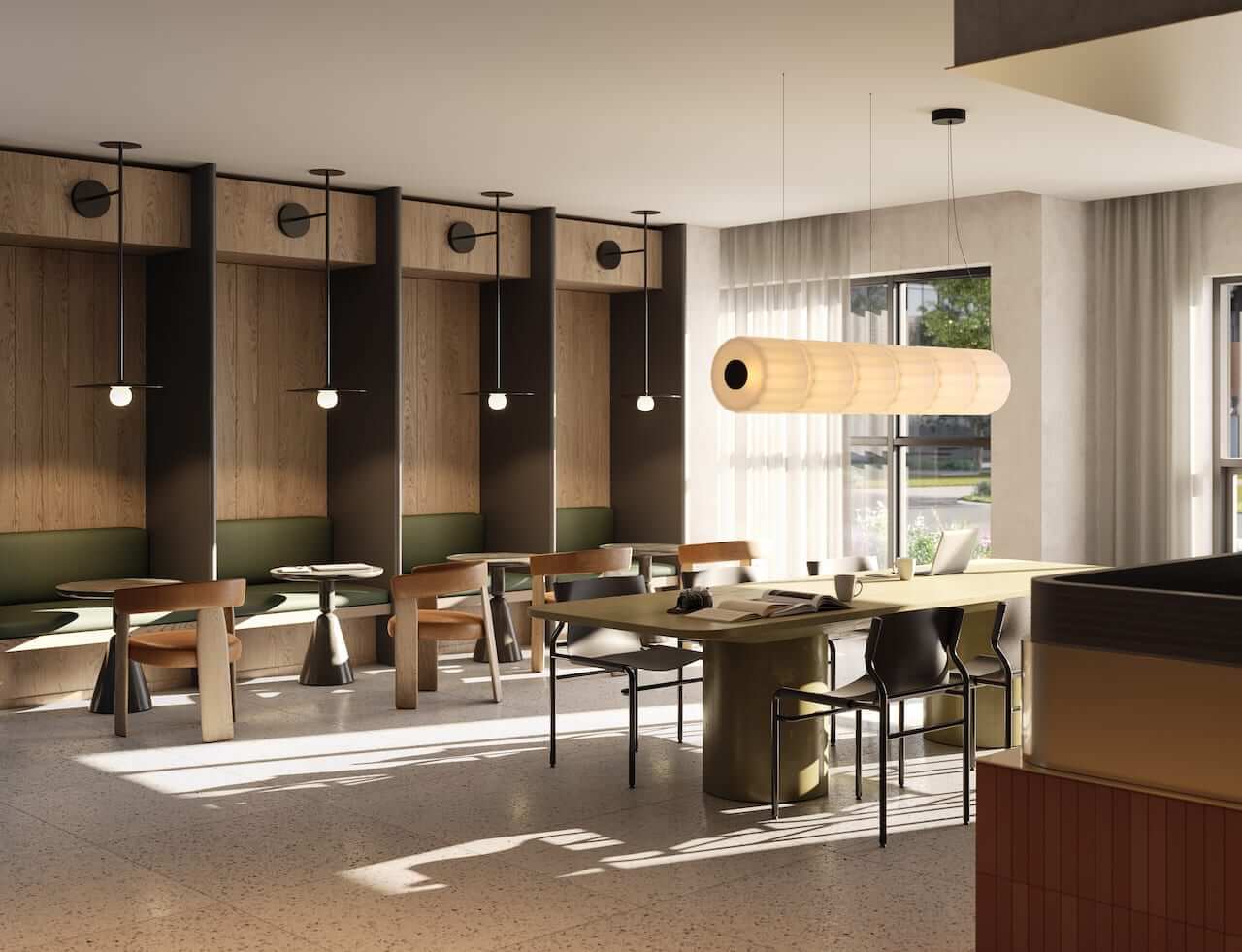 Rendering of ClockWork Condos 3 coworking