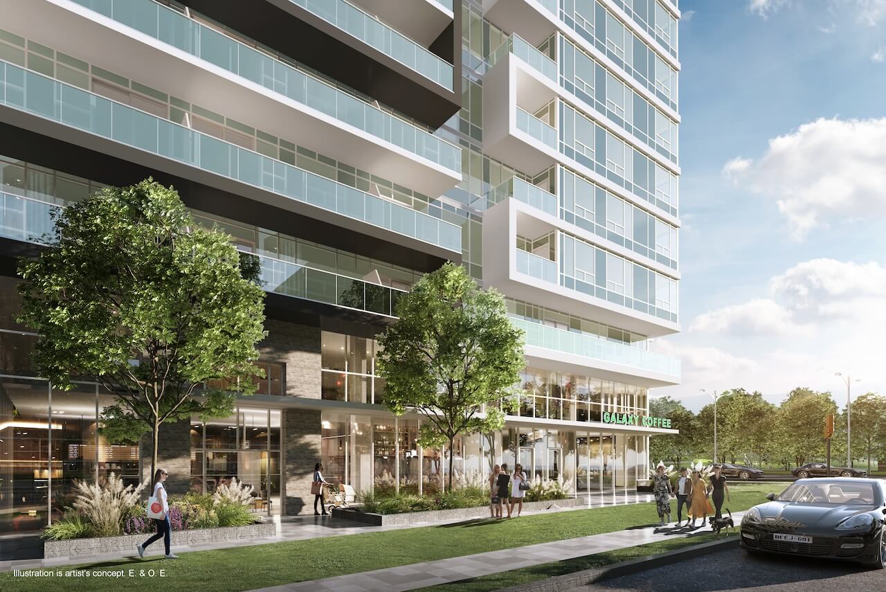 Rendering of 2992 Sheppard Condos Exterior Rendering 2