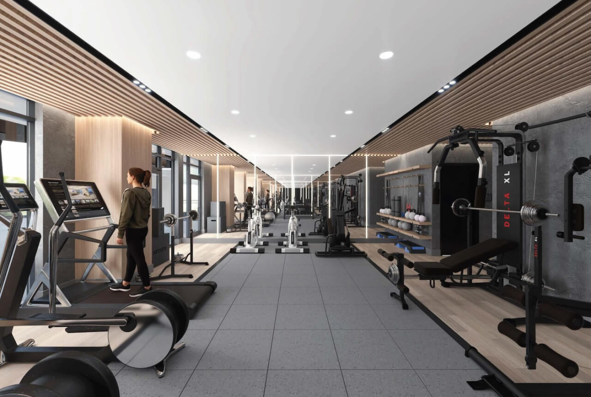Rendering of 2992 Sheppard Condos Fitness Studio Hero 1