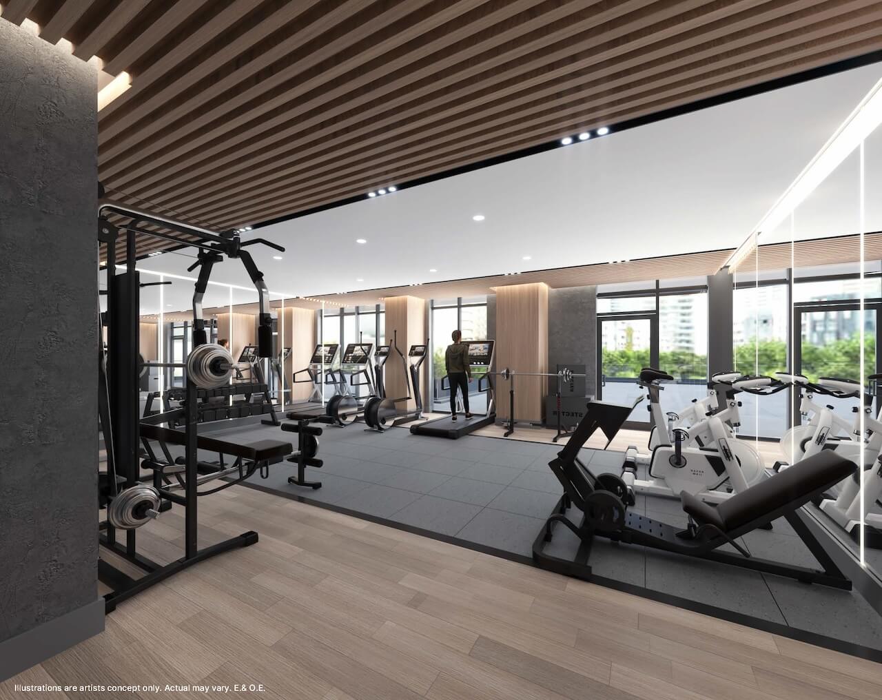 Rendering of 2992 Sheppard Condos Fitness Studio Hero 2