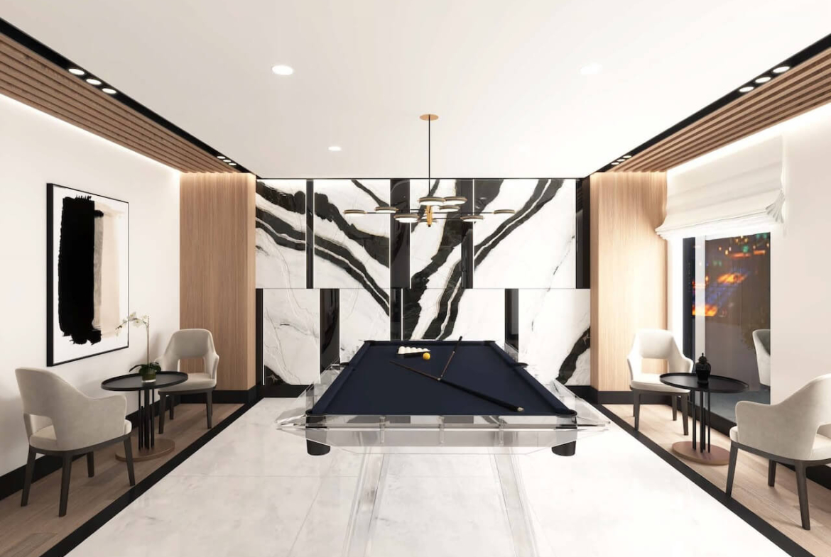 Rendering of 2992 Sheppard Condos Games Room Hero