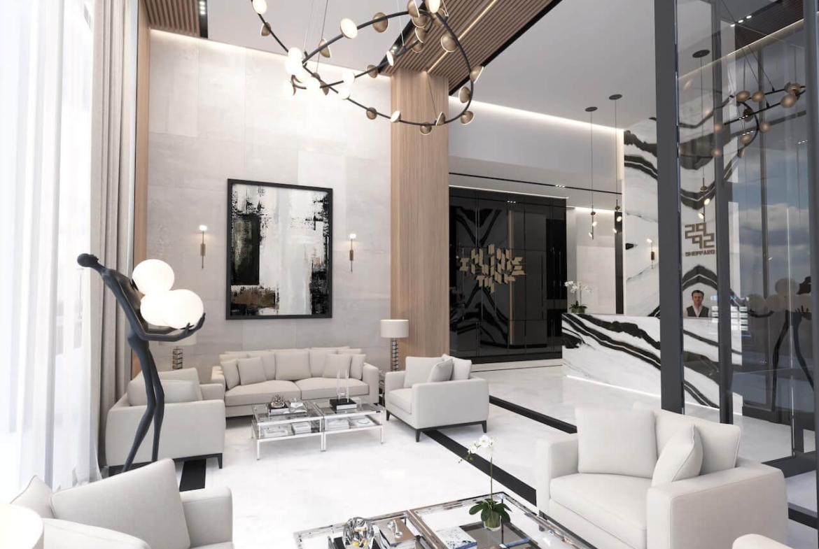 Rendering of 2992 Sheppard Condos Lobby Hero 1 Day