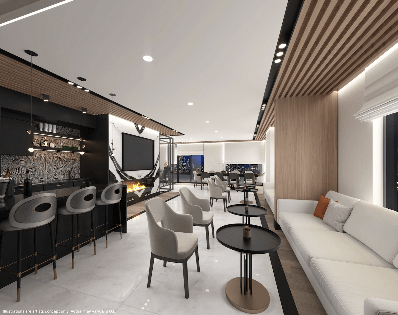 Rendering of 2992 Sheppard Condos Party Room Hero
