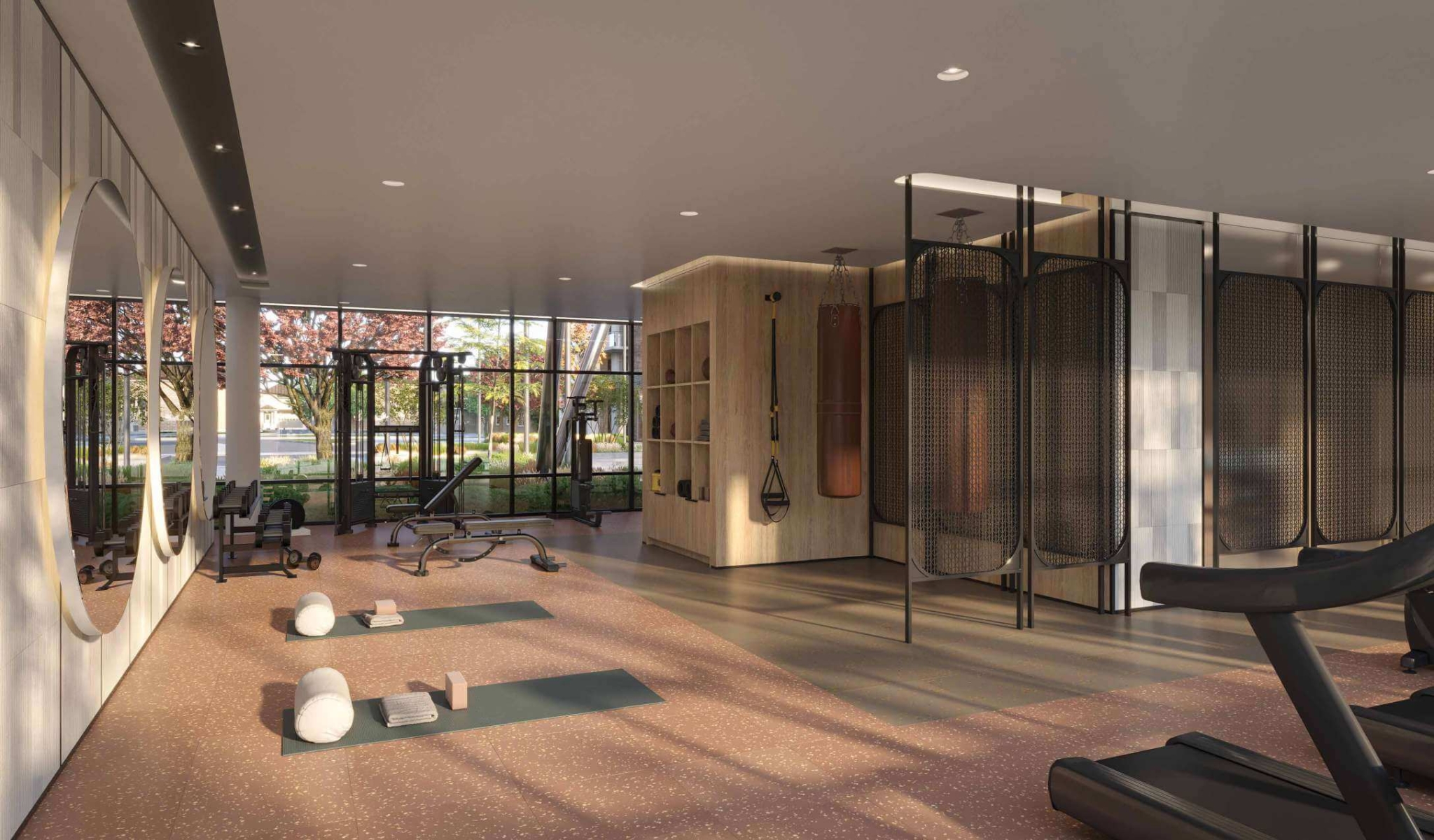 Mile and Creek Phase 3 Condos suite interior fitness centre