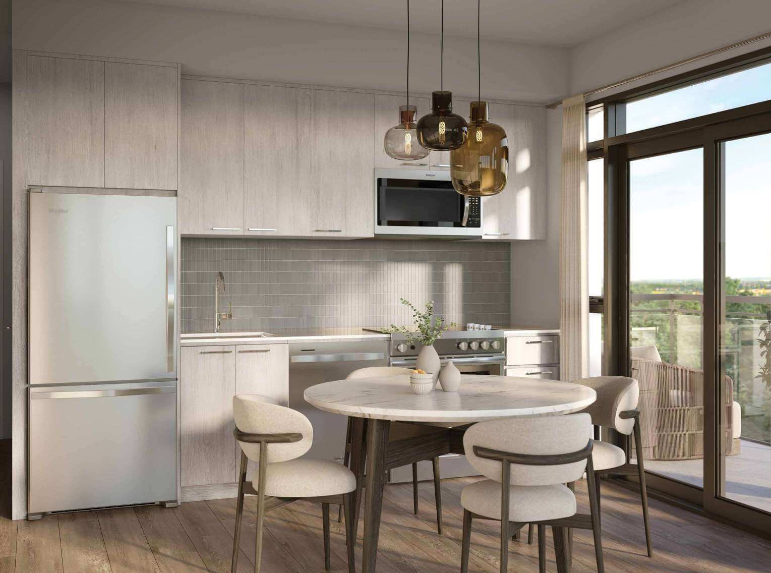 Mile and Creek Phase 3 Condos suite interior kitchen