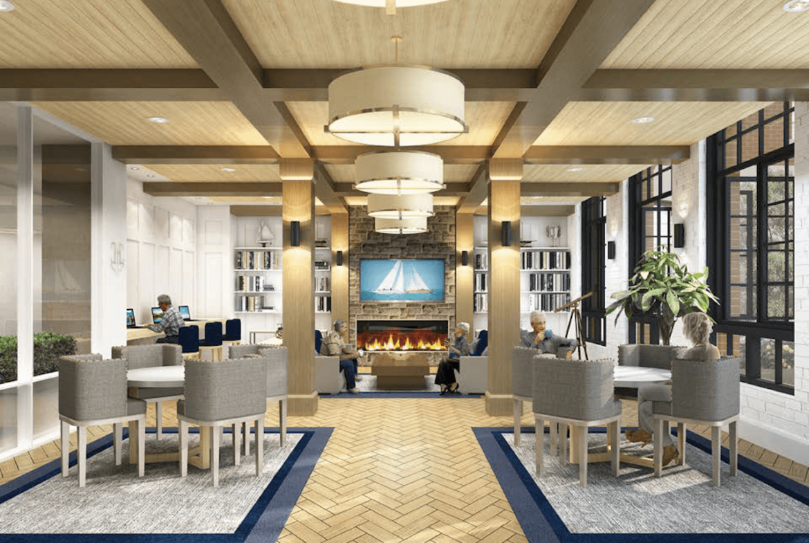 Rendering of Harbour Club Port Dalhousie common party room