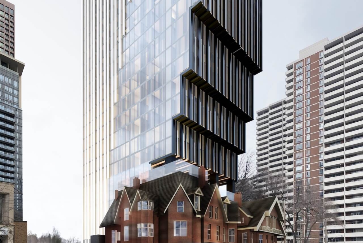 Rendering of 164-168 Isabella Street Condos exterior perspective view 1