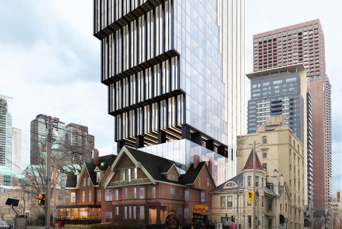 Rendering of 164-168 Isabella Street Condos exterior perspective view 2