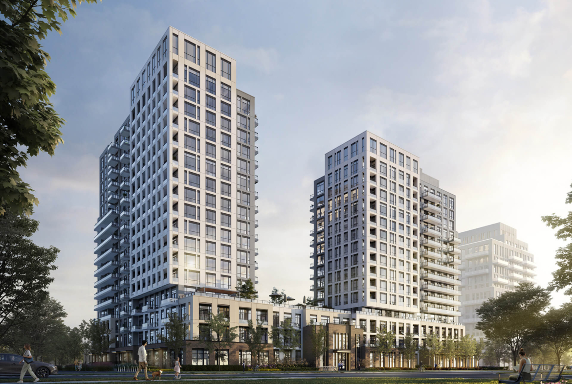 Rendering of Oakville Yards Condos exterior