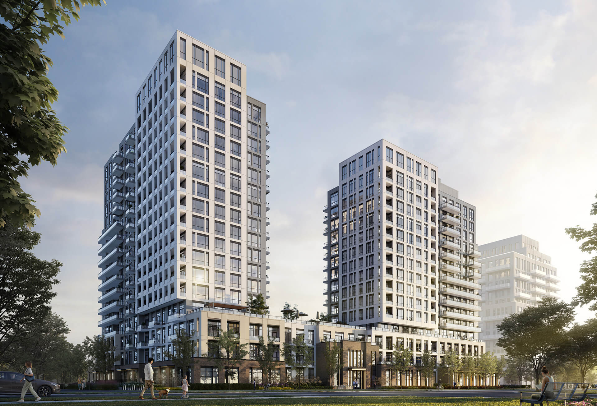 Rendering of Oakville Yards Condos exterior