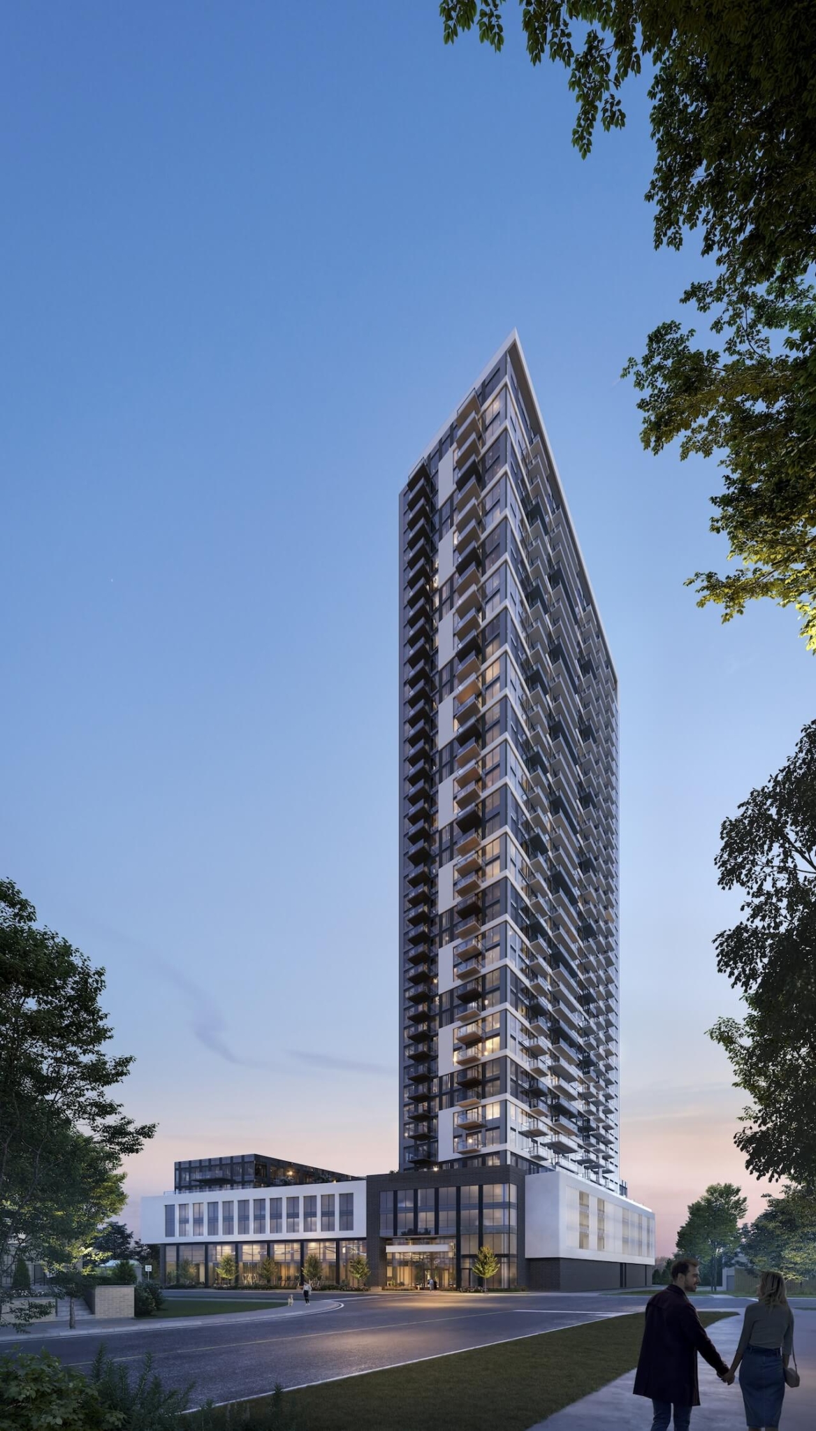 Rendering of 1515 Pickering Parkway Condos exterior full view