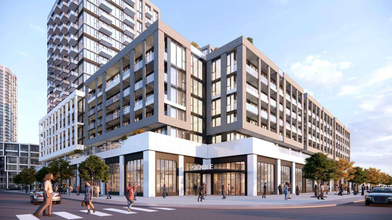 Exterior Rendering of Brookdale Centre Redevelopment Condos