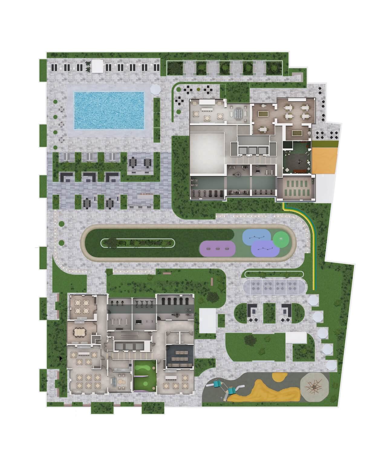Site map 5th floor of Burnet Condos at Rise & Rose