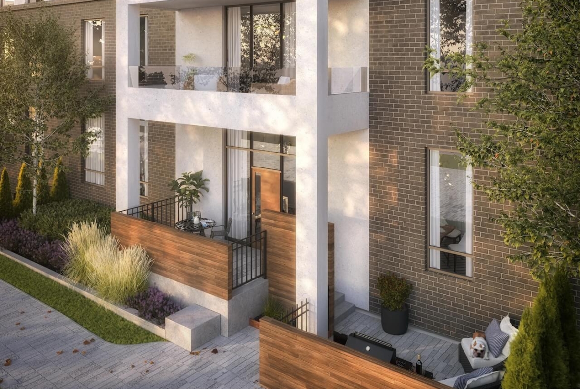 Rendering Burnet Condos at Rise & Rose garden suite