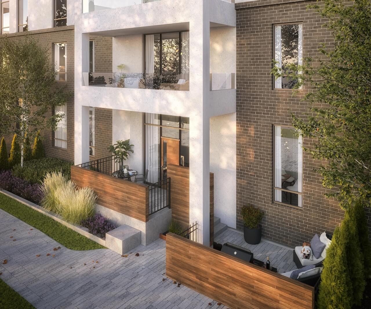 Rendering Burnet Condos at Rise & Rose garden suite