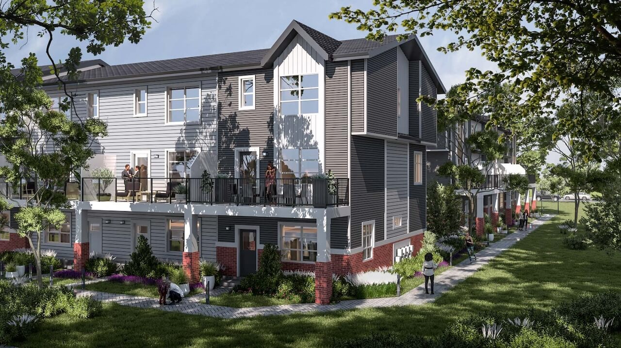 Rendering of Arabella Towns exterior left side view