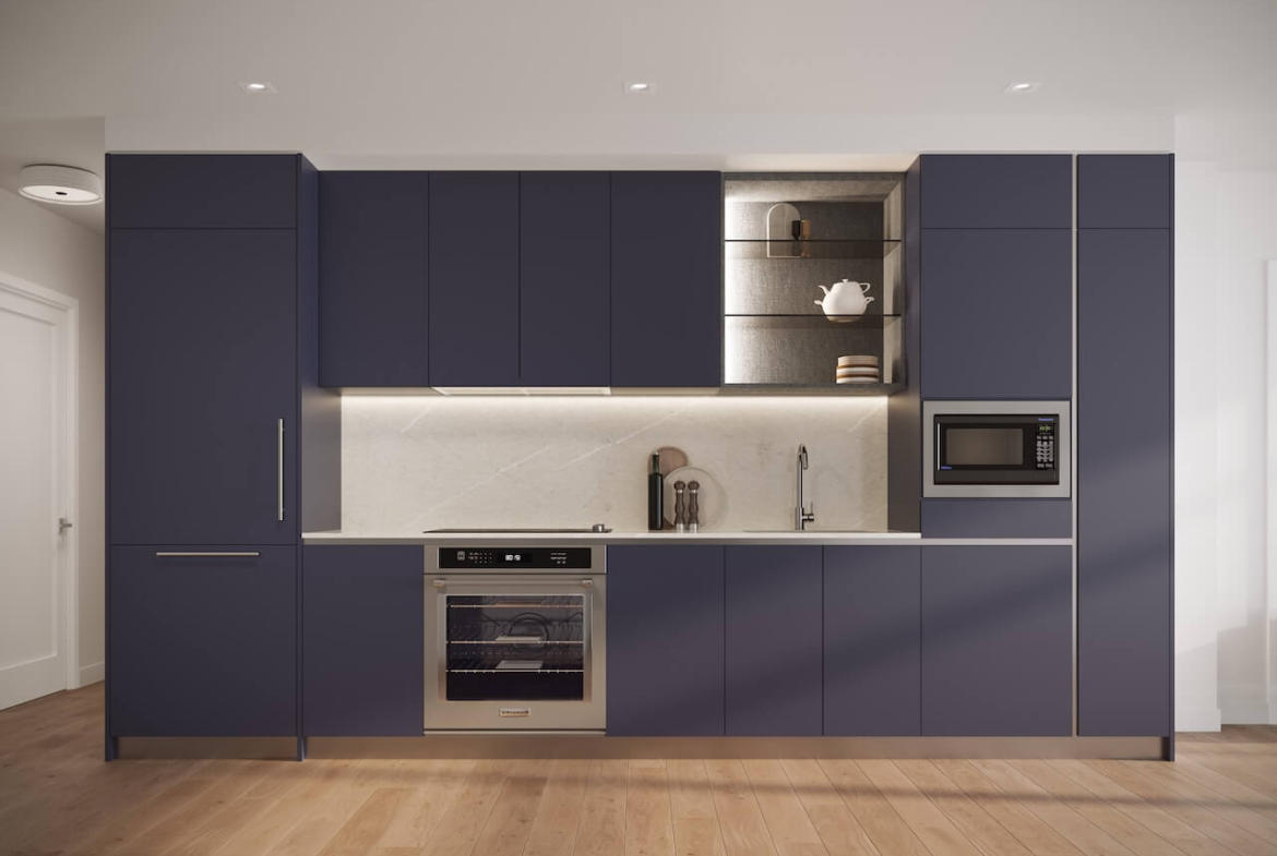 Rendering of Maxium 875 The Queensway kitchen indigo