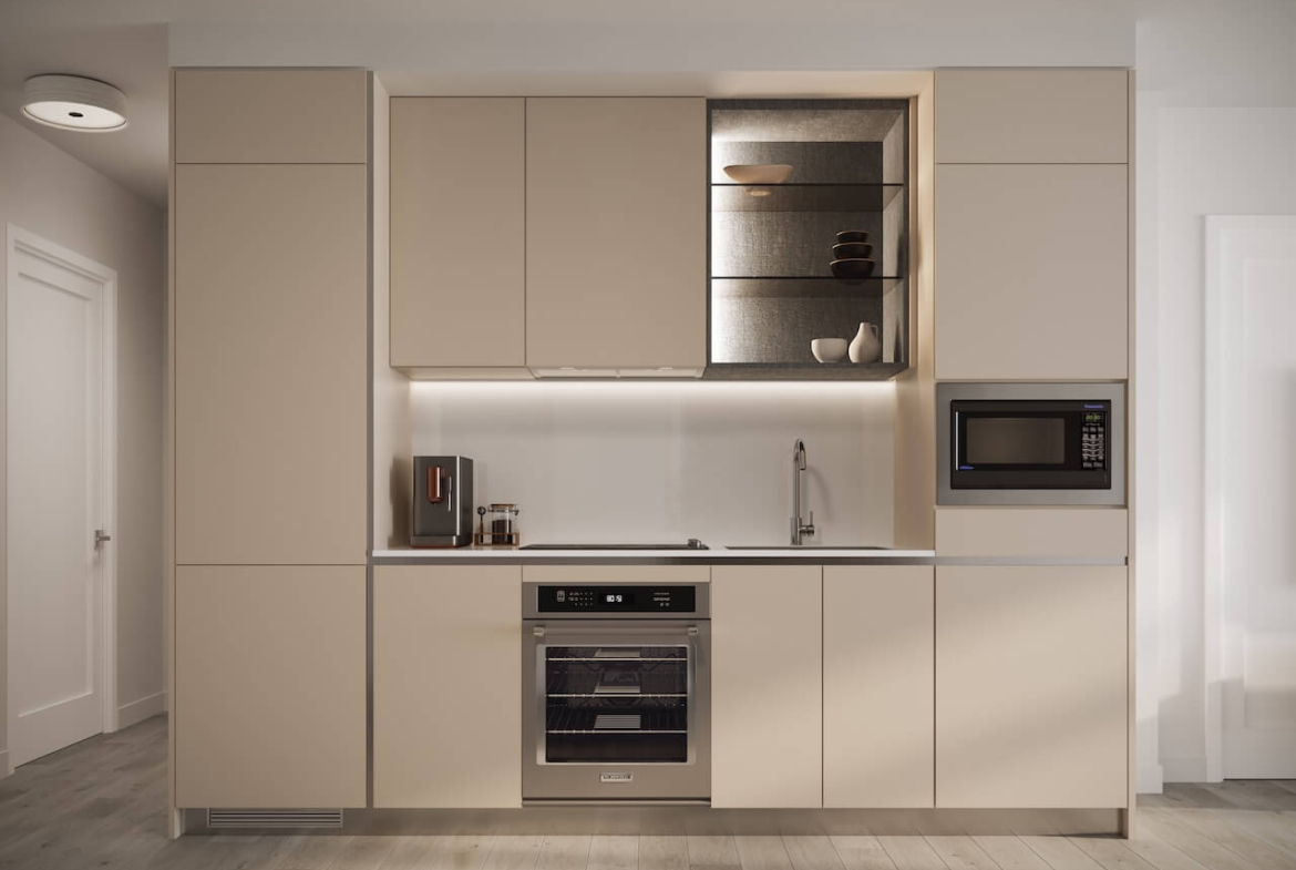 Rendering of Maxium 875 The Queensway kitchen white