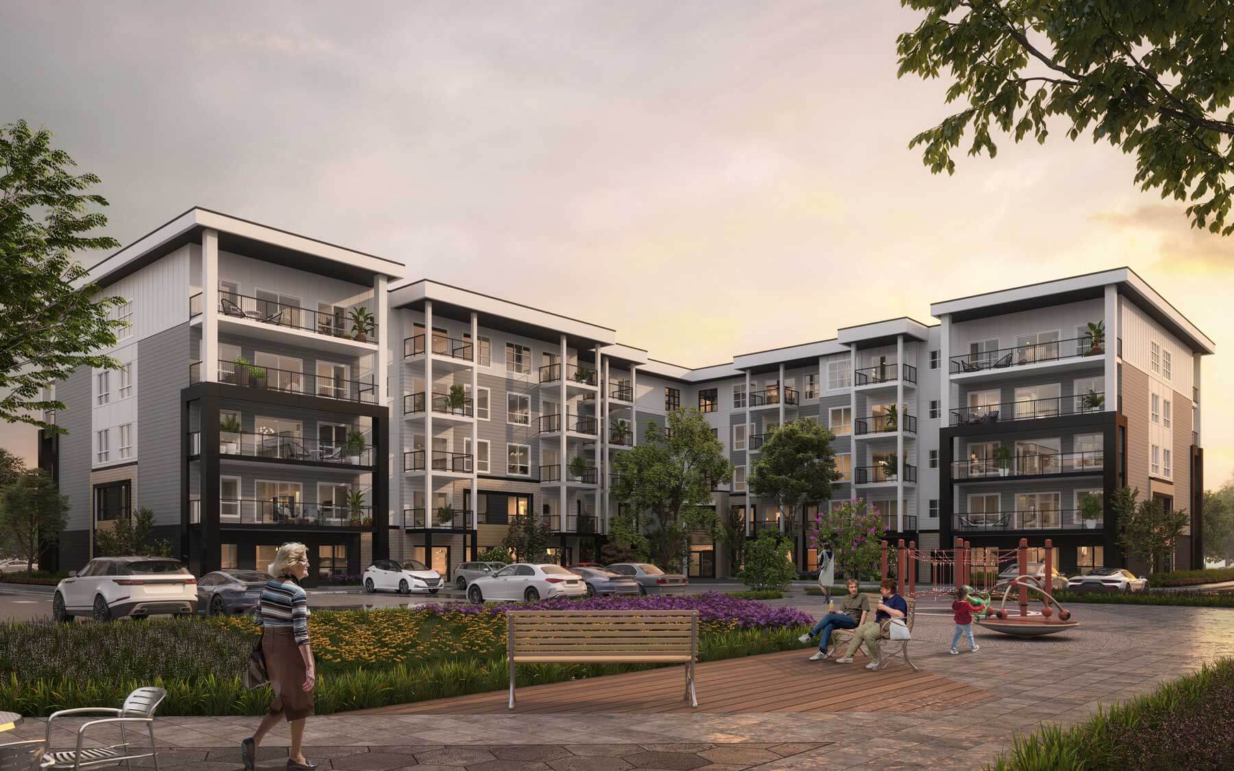 Exterior rendering of Highgate Condos