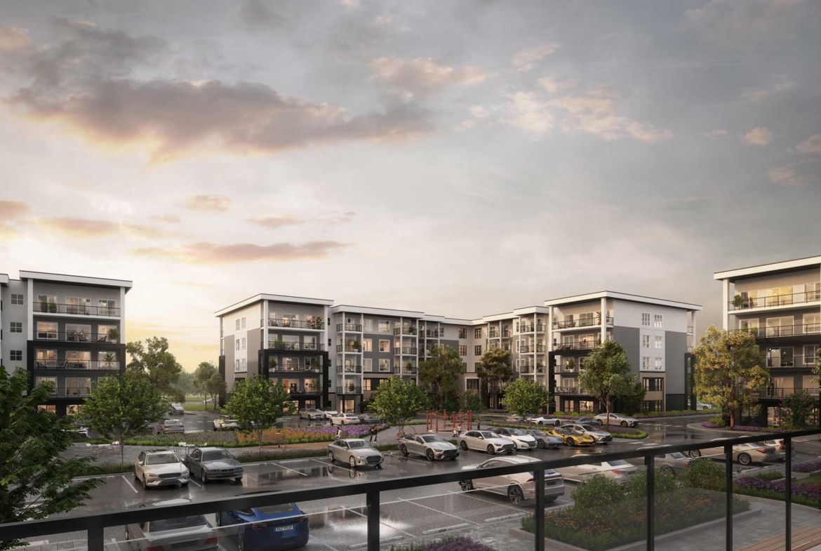 Exterior rendering of Highgate Condos