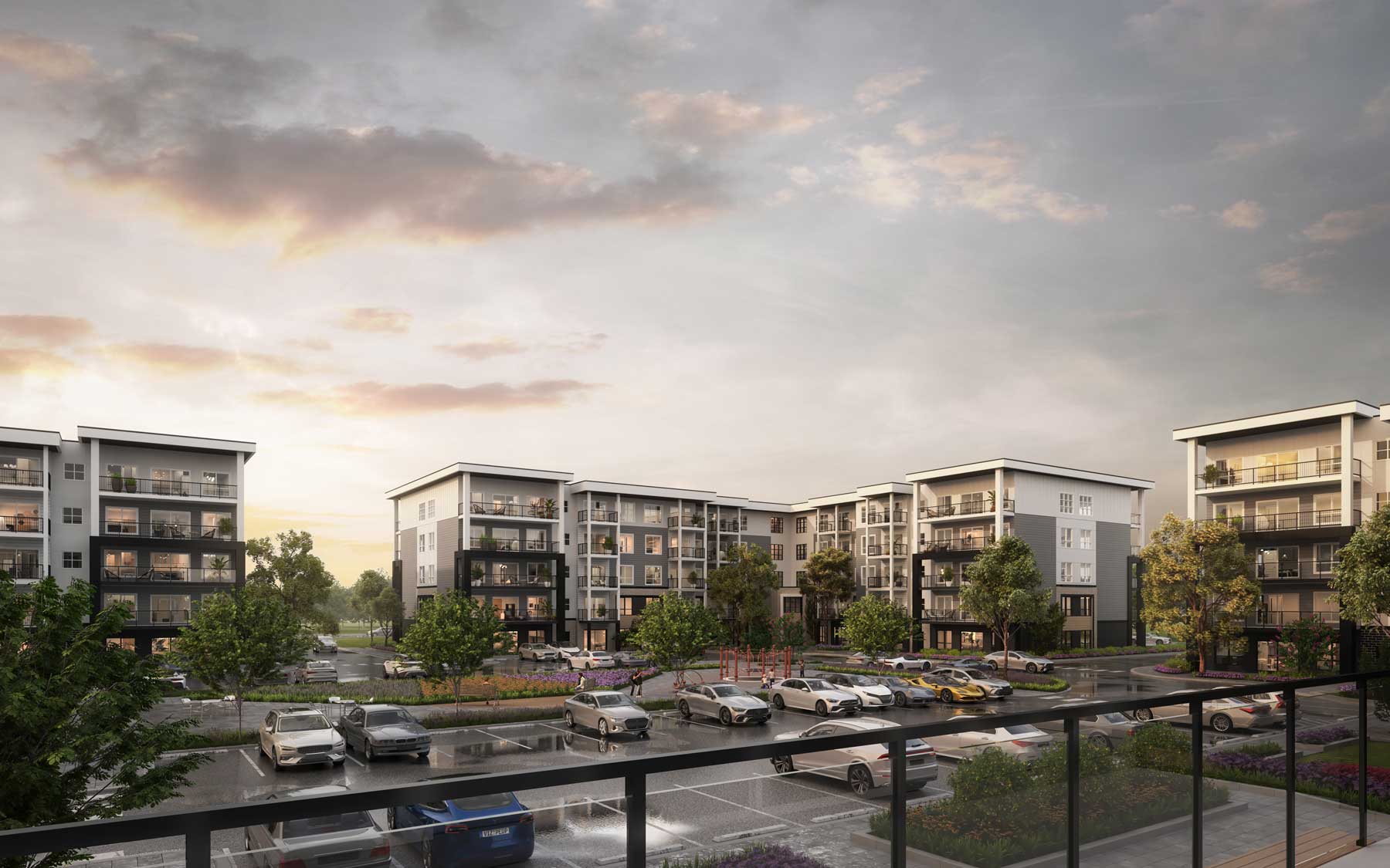 Exterior rendering of Highgate Condos