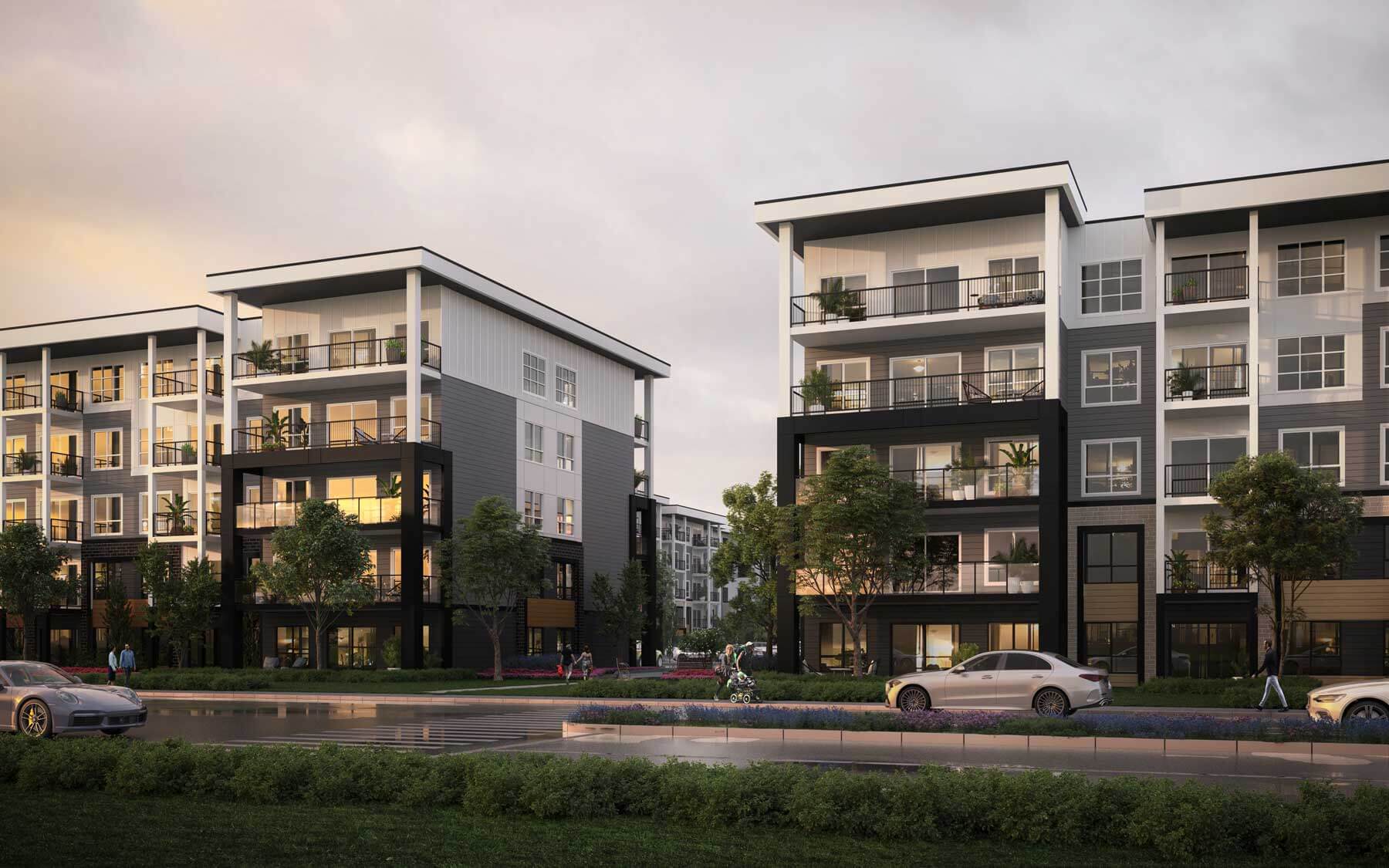 Exterior rendering of Highgate Condos