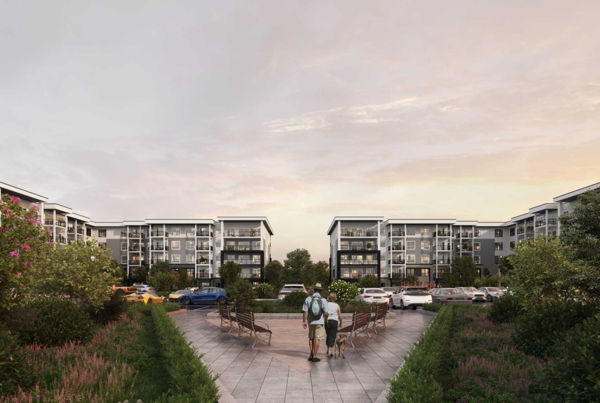 Exterior rendering of Highgate Condos