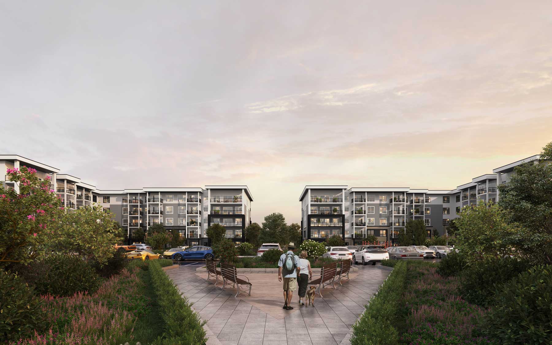 Exterior rendering of Highgate Condos
