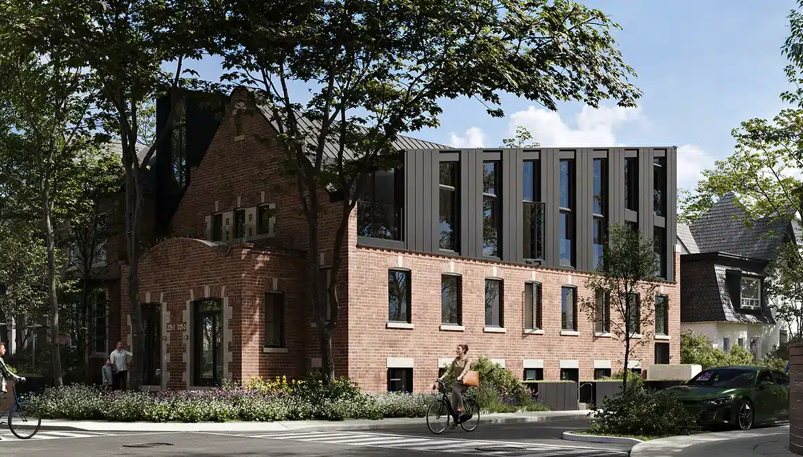 Rendering of The Brunswick Lofts exterior during the day