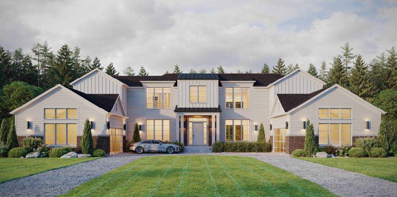 Springwinds Estates exterior rendering during the day
