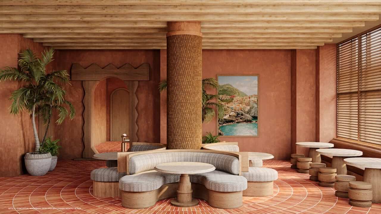Rendering of Flow House Miami Social Club on Floor 10