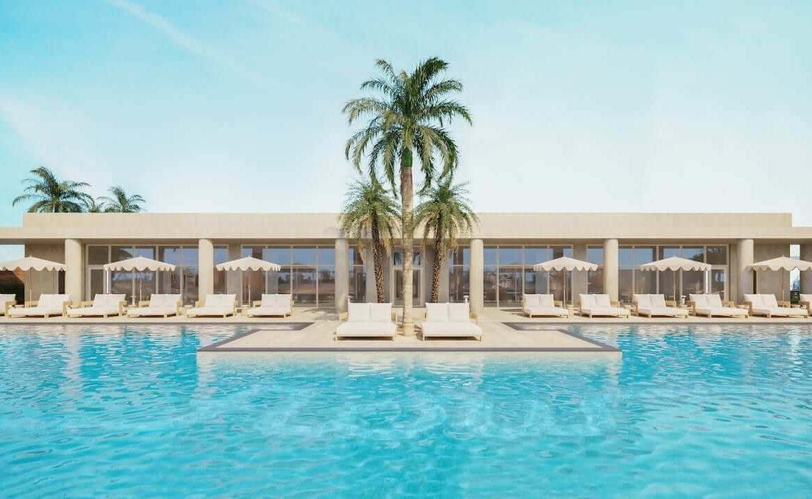 Rendering of Flow House Miami Pool deck