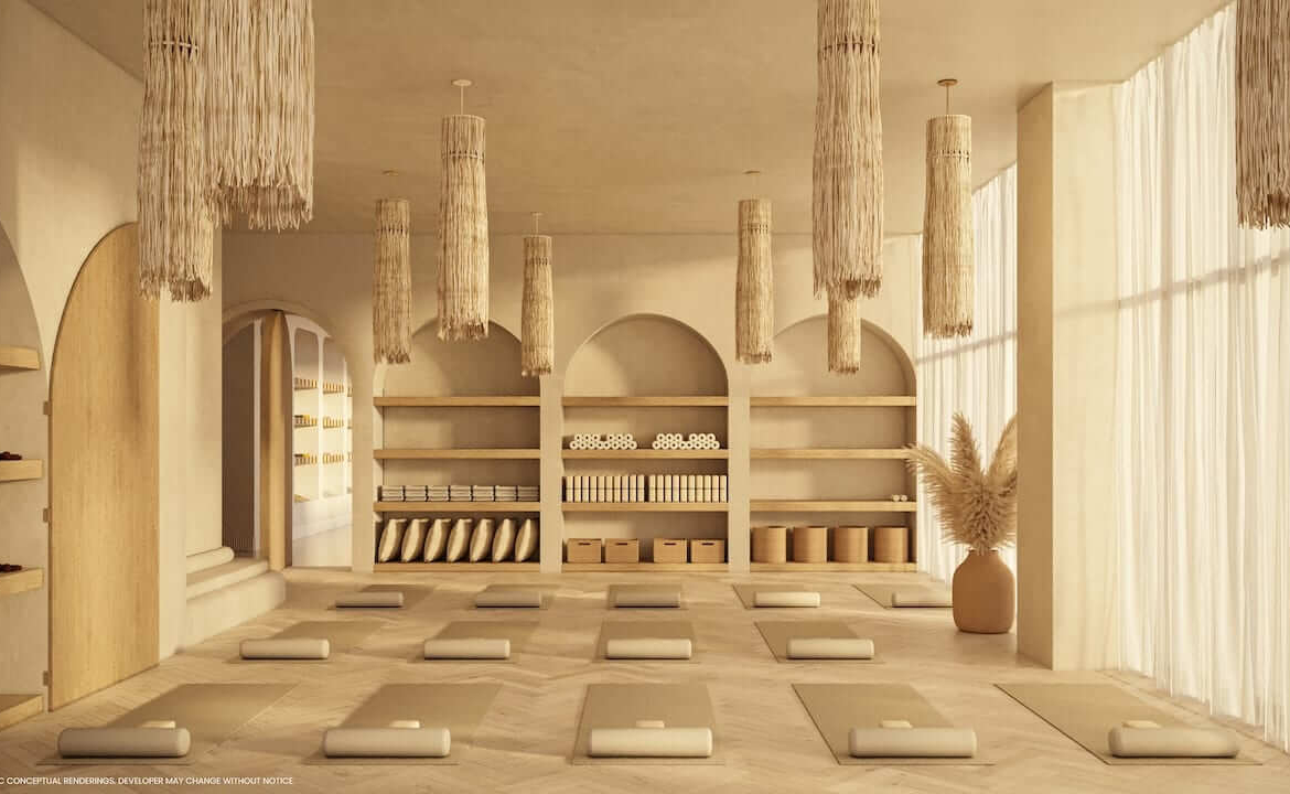 Rendering of Flow House Miami Yoga Studio