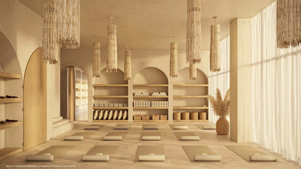 Rendering of Flow House Miami Yoga Studio