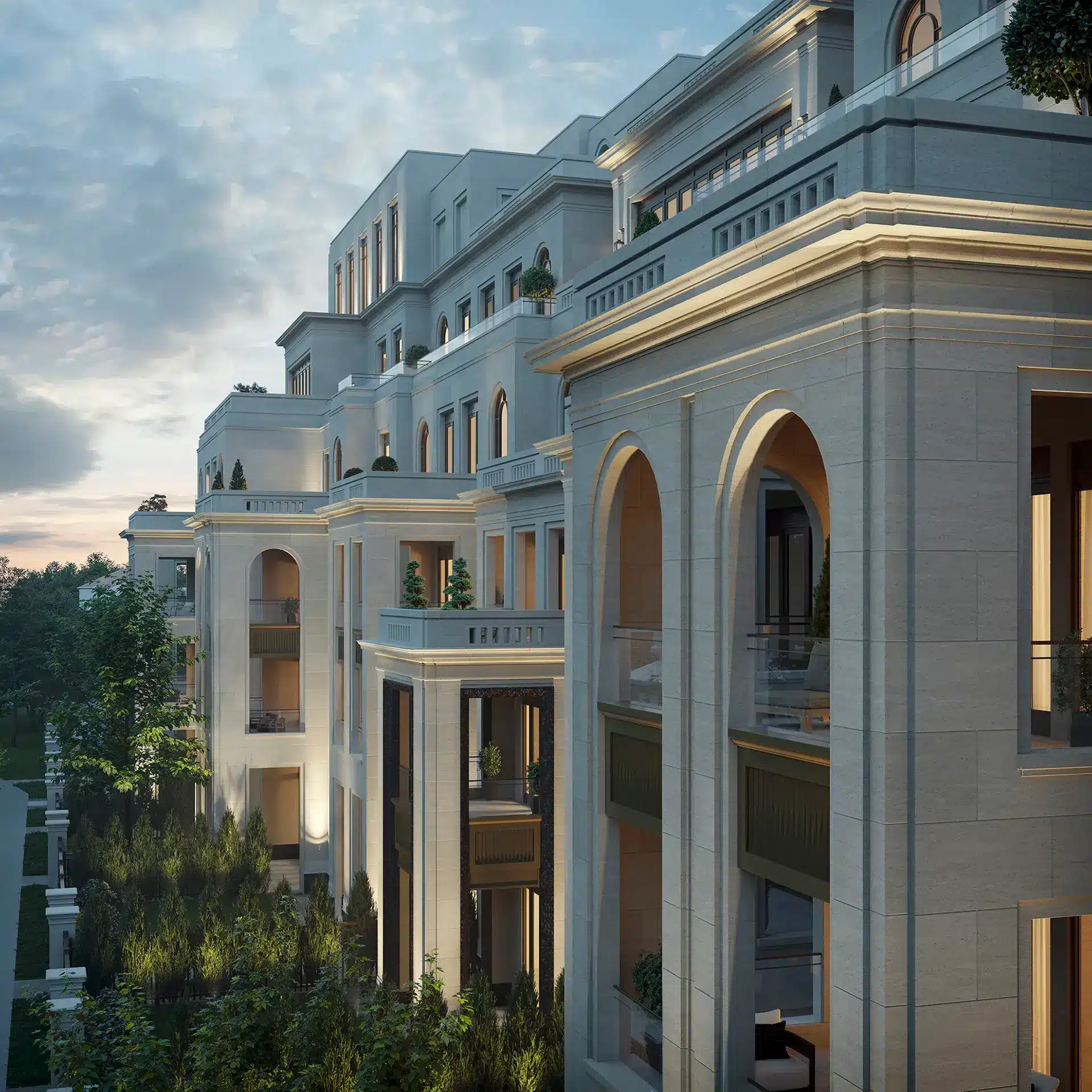 Rendering of 2 Post Road Condos exterior close up