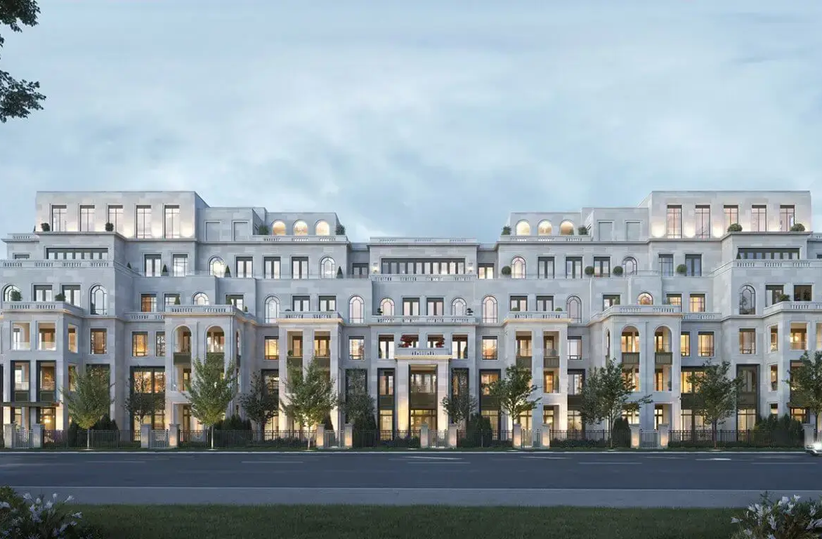 Rendering of 2 Post Road Condos exterior full view
