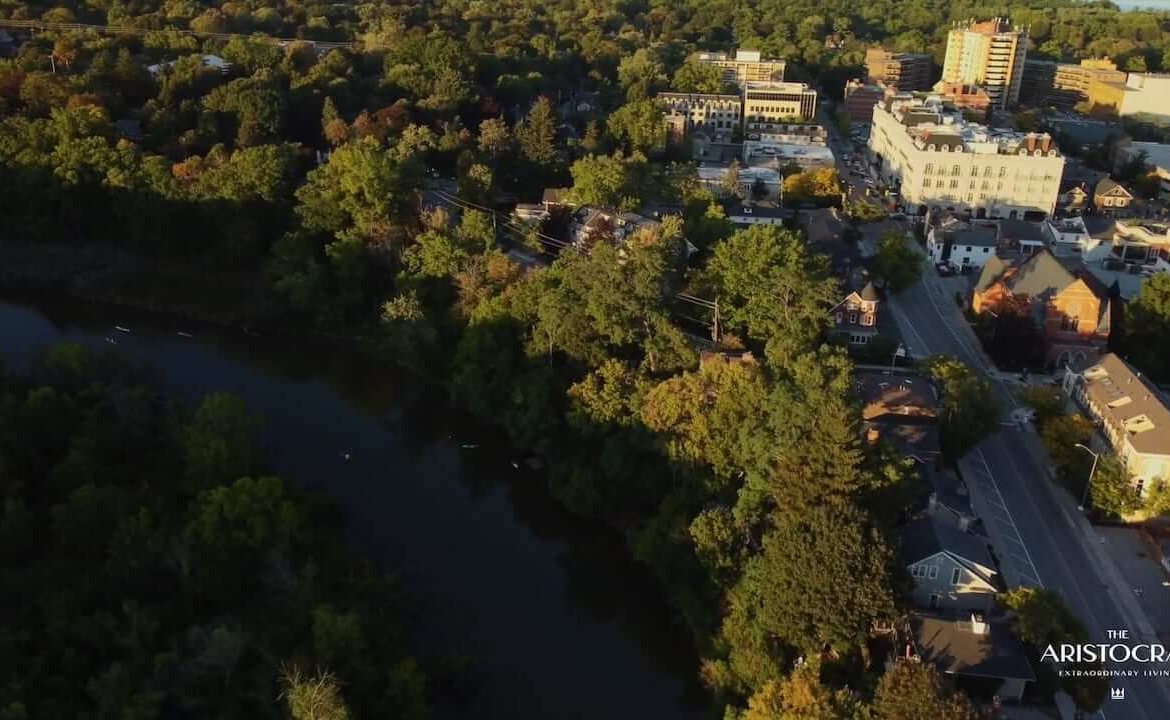 The Aristocrat Condos aerial of Oakville
