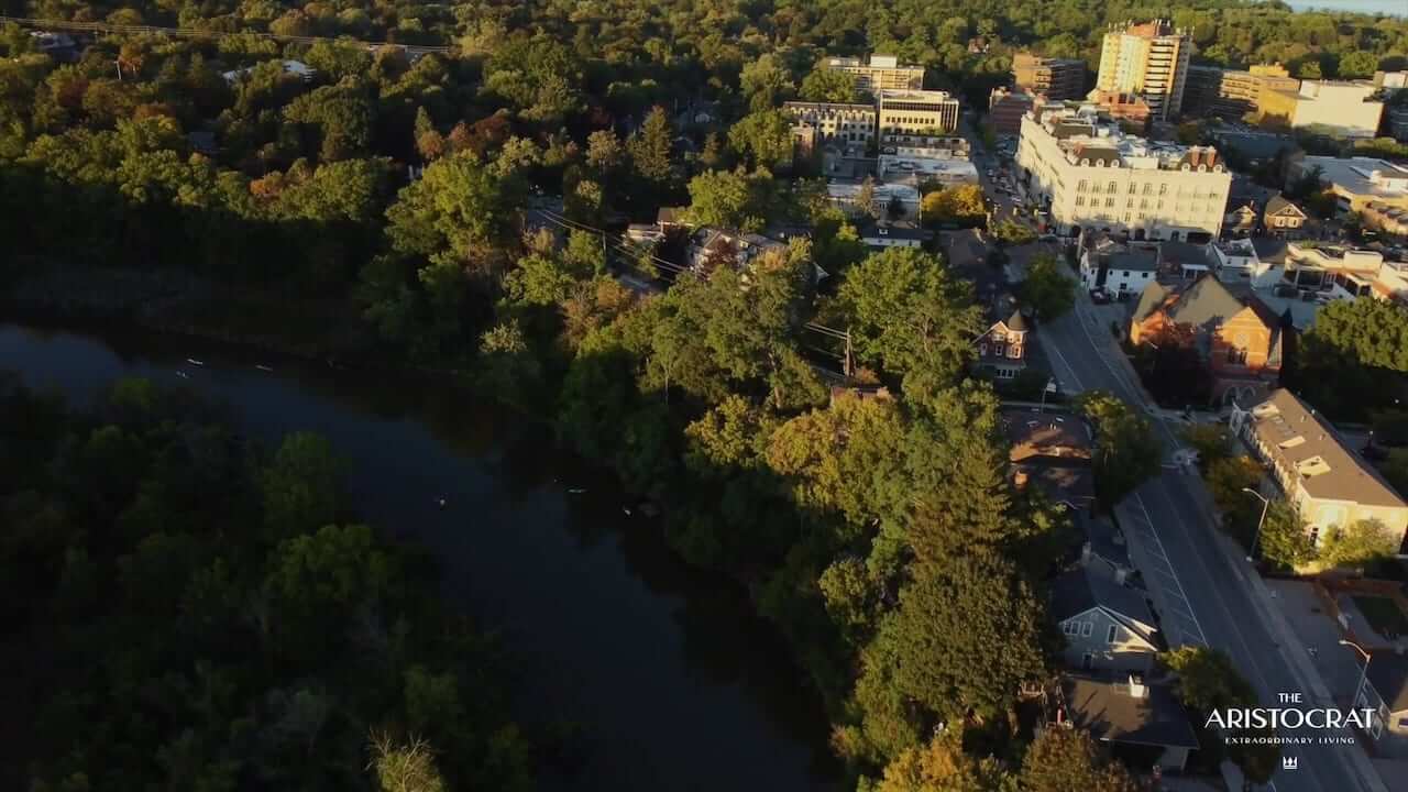 The Aristocrat Condos aerial of Oakville