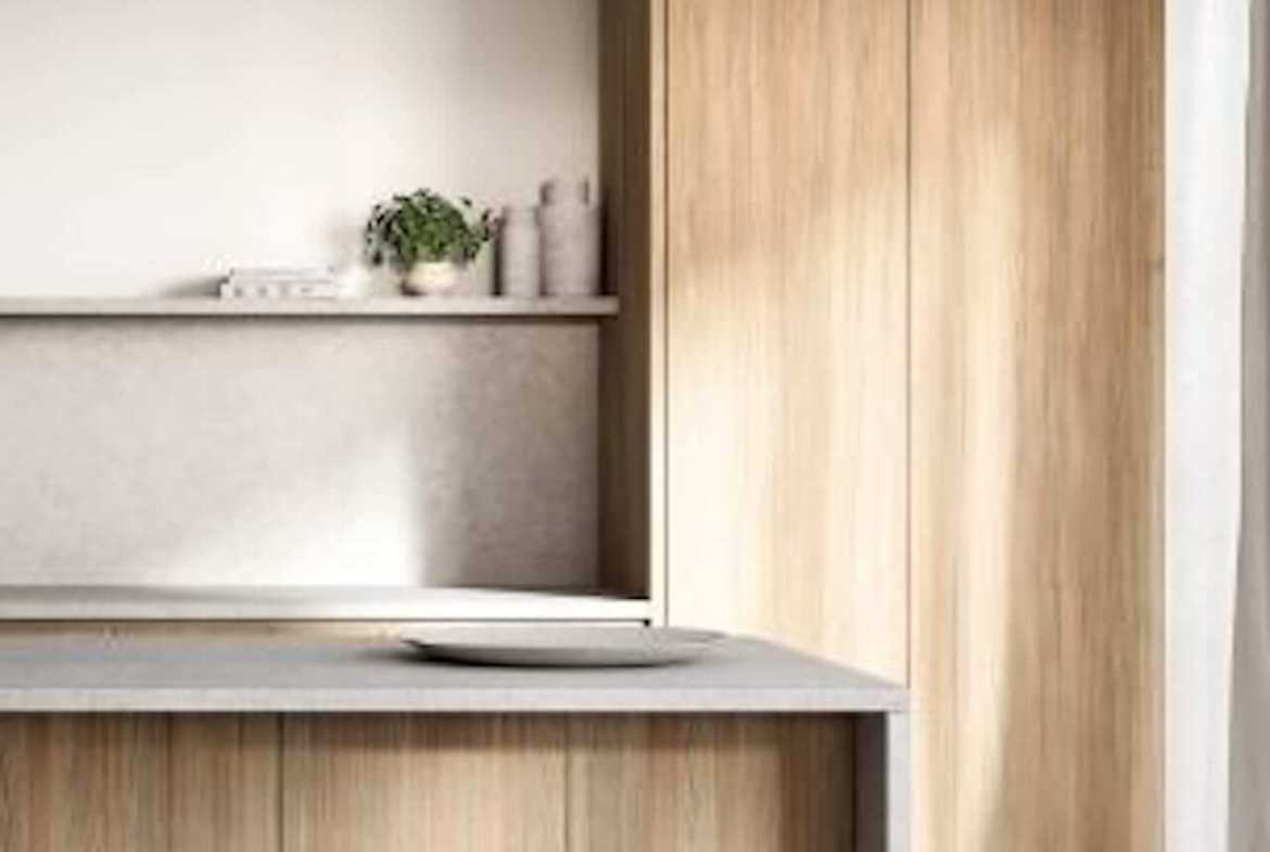 Rendering of The Aristocrat Condos suite interior kitchen