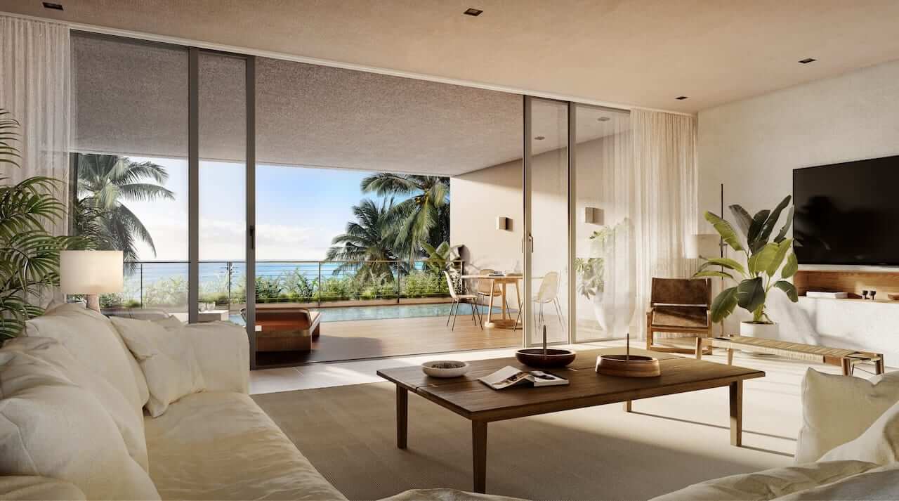 Rendering of Four Seasons Residences at Tropicalia suite interior
