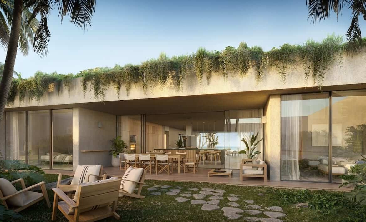 Rendering of Four Seasons Residences at Tropicalia suite patio terrace