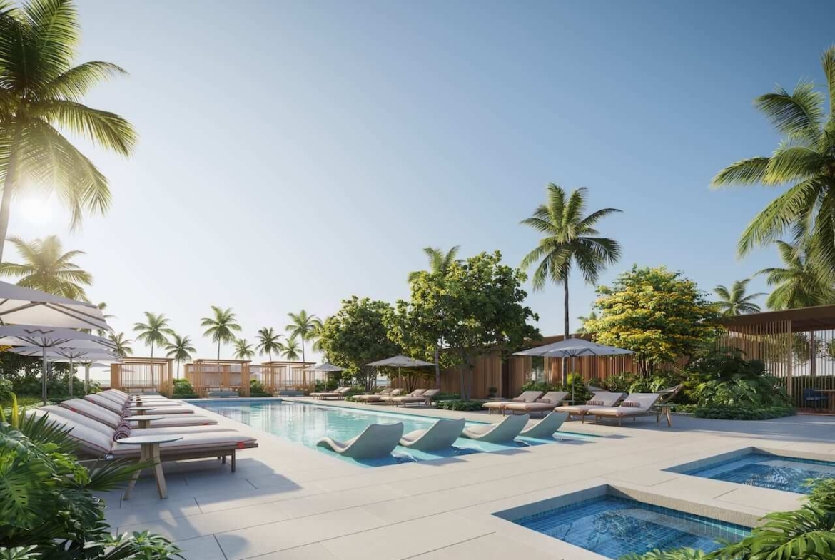 Rendering of W Pompano Beach Hotel & Residences swimming pool